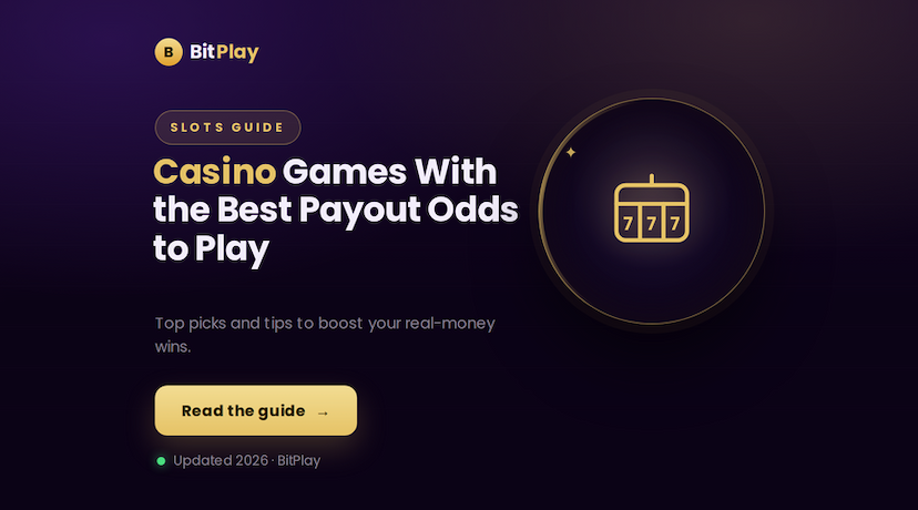 what casino game has the best odds for a payout