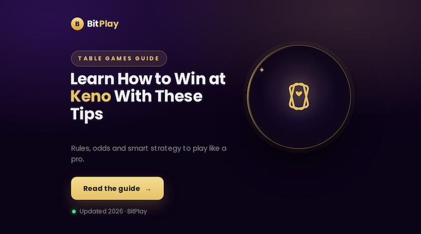how to win at keno